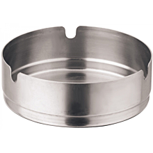 Winco SAS-4 4" Stainless Steel Round Ashtray