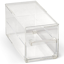 Vollrath SBB13 1/3 Size Cubic Acrylic Modular Display Bin with 1 Drawer