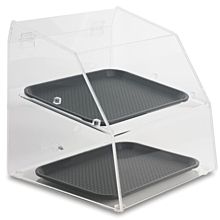 Vollrath SBC1014-2R-06 Small 2-Tier Clear Acrylic Bakery Case with Rear Doors
