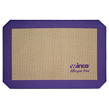 Winco SBS-11PP Quarter Size Allergen-Free Purple Silicone Baking Mat