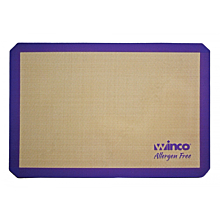 Winco SBS-21PP Two Third Size Allergen-Free Purple Silicone Baking Mat