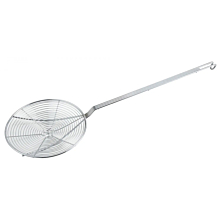 Winco SCF-7 7" Nickel Plated Spiral Wire Skimmer