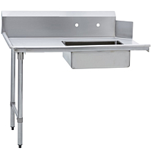 Prepline PSDT-48L 30"D x 48"L Left Side Soiled Dishtable, NSF Listed