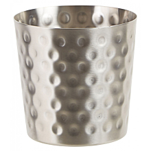 Winco SFC-35H Hammered Stainless Steel French Fry Cup