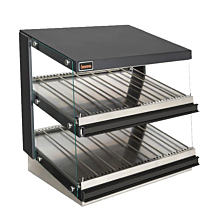 Sierra SHDM-24PT 23-3/5" Countertop Pass Thru Heated Display Case with 2 Shelves