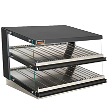 Sierra SHDM-50PT 49-3/5" Countertop Pass Thru Heated Display Case with 2 Shelves