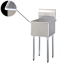  Economy 1 Compartment Utility Sink, 12