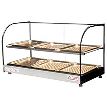 Skyfood FWDC2-33-6P 33'' Food Warmer Display Case - Double Shelf with 6 Pans
