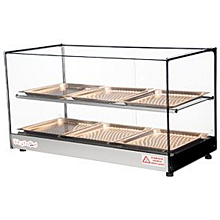 Skyfood FWDS2-33-6P 22'' Food Warmer Display Case - Double Shelf with 6 Pans
