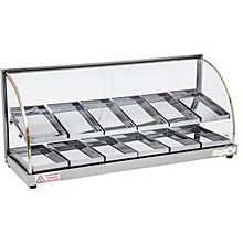 Skyfood FWDE2-37 37'' Food Warmer Display Case - Double Shelf - Economy Line