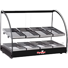 Skyfood FWD2-24BL 24-1/2" Countertop Heated Display Case w/ 8 Pans