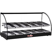 Skyfood FWD2-36BL 36-1/2" Countertop Heated Display Case w/ 12 Pans