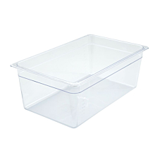 Winco SP7108 Full Size Clear Polycarbonate Food Pan - 7 3/4" Depth