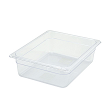 Winco SP7204 1/2 Size Clear Polycarbonate Food Pan - 3 1/2" Depth