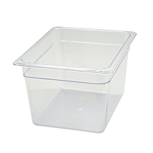 Winco SP7208 1/2 Size Clear Polycarbonate Food Pan - 7 3/4" Depth