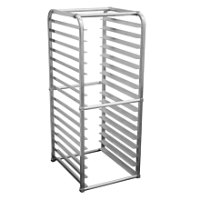 Prepline SPR-16 16-Pan Full Size End Loading Insert Aluminum Sheet Pan Rack for Commercial Reach-Ins Refrigerators / Freezers