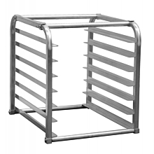 Prepline SPR-7 7-Pan Half Size End Loading Insert Aluminum Sheet Pan Rack for Commercial Reach-Ins Refrigerators / Freezers