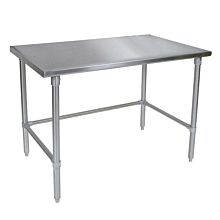 Prepline PWTG-3084-OB 30" x 84" Stainless Steel Worktable with Open Base