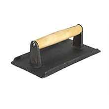 Winco SWA-2 Cast Iron Steak Weight - 8" x 4 1/4"