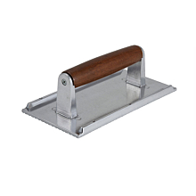Winco SWA-5 Cast Aluminum Steak Weight - 9" x 5 1/4"