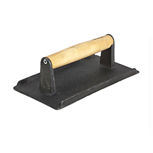 Winco SWA-9 Cast Iron Steak Weight - 9" x 5 1/4"