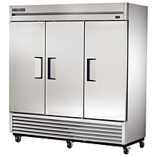 True T-72F-HC 78" Reach-In Triple Solid Swing Door -10˚F Freezer with Hydrocarbon Refrigerant - 72 Cu. Ft.