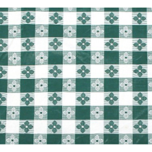 Winco TBCS-52G Square Green Check Tablecloth