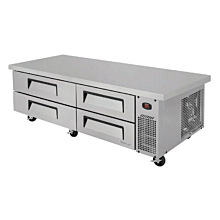 Turbo Air TCBE-72SDR-E-N Super Deluxe Series 78" Extended Top Four Drawer Chef Base Refrigerator - 13 Cu. Ft.