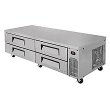 Turbo Air TCBE-82SDR-N Super Deluxe Series 83" Four Drawer Chef Base Refrigerator - 16 Cu. Ft.
