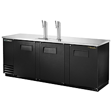 True TDD-4-HC 90" Solid Swing Door Direct Draw Beer Dispenser with 2 Taps & 4 Keg Capacity