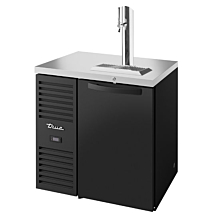 True TDR32-RISZ1-L-B-S-1 32" Reach-In One-Section Solid Door Refrigerated Draft Bar Cooler with One Tap Column
