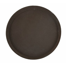 Winco TFG-11N 11" Brown Fiberglass Non-Skid Serving Tray