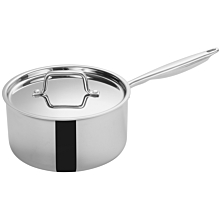 Winco TGAP-5 4-1/2 Qt. Tri-Gen Tri-Ply Induction Ready Sauce Pan with Cover