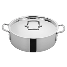 Winco TGBZ-12 12 Qt. Tri-Ply Induction Ready Brazier