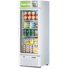 Turbo Air TGF-23SDW-N 27" Super Deluxe White Glass Swing Door Merchandiser Freezer - 18 Cu. Ft.