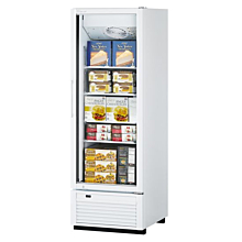 Turbo Air TGF-23SDHW-N Super Deluxe Series 27" White Glass Swing Door Freezer Merchandiser - 18 Cu. Ft.