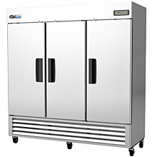 Coldline C-3RK Three Solid Door Commercial Reach-In Refrigerator - Stainless Steel