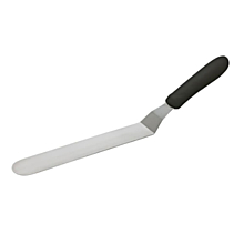 Winco TKPO-9 Offset Spatula with Black Polypropylene Handle