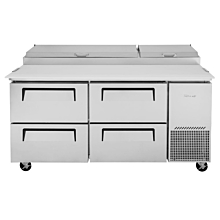 Turbo Air TPR-67SD-D4 Super Deluxe Pizza Prep Table