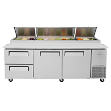 Turbo Air TPR-93SD-D2 Super Deluxe Pizza Prep Table