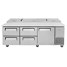 Turbo Air TPR-93SD-D4 Super Deluxe Pizza Prep Table