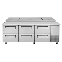 Turbo Air TPR-93SD-D6 Super Deluxe Pizza Prep Table