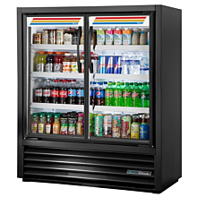  Slim Line Two Section Glass Swing Door Visual Merchandiser with 54