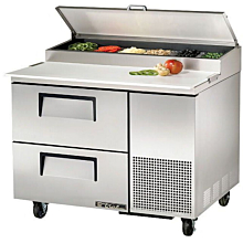 True TPP-44D-2 44" Pizza Prep Table w/ Refrigerated Base, 115v