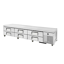 True TRCB-110 110" 6 Drawer Refrigerated Chef Base