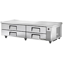 True TRCB-82-84 84" 4 Drawer Refrigerated Chef Base