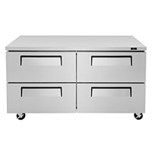 Turbo Air TUR-60SD-D4 60" Super Deluxe Undercounter Refrigerator