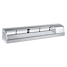 Turbo Air SAK-70R-N 71" Stainless Steel Refrigerated Sushi Display Case - Right Side Compressor - 2.1 Cu. Ft.