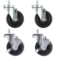 Turbo Air 4" Casters (2 with Brake) 1/2" Diameter & 13 TPI