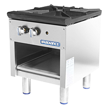 Turbo Air Radiance TASP-18-NG 18" Natural Gas Countertop Standard Height 1 Burner Stock Pot Range - 79,000 BTU